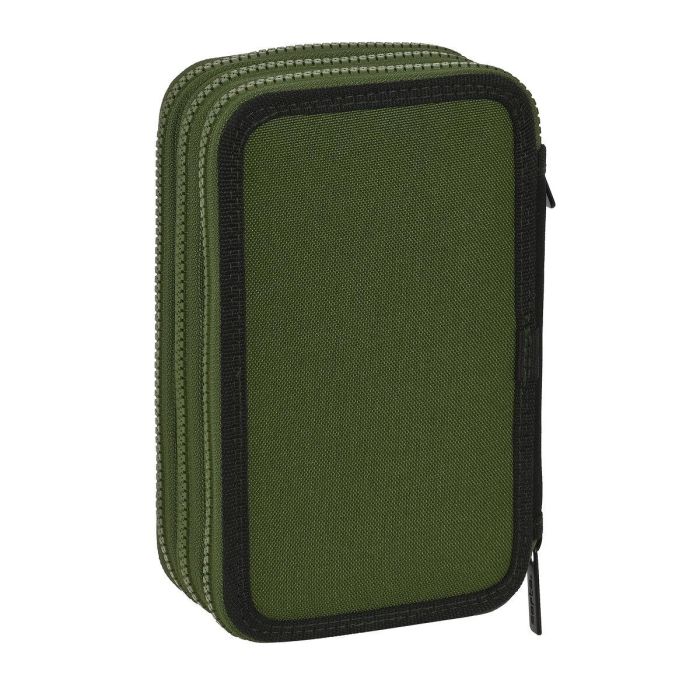 Plumier Triple Safta Dark forest Negro Verde 12.5 x 19.5 x 5.5 cm (36 Piezas) 2