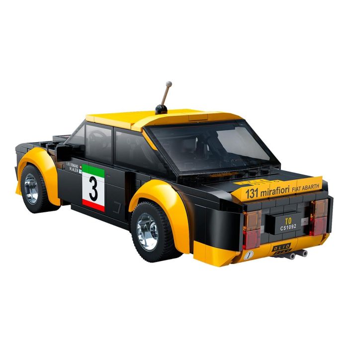 CADA Fiat Abarth 131 C51092W - Coche Teledirigido de 216 piezas, Control Remoto 2.4G/App, Max 3.8 Km/h 3