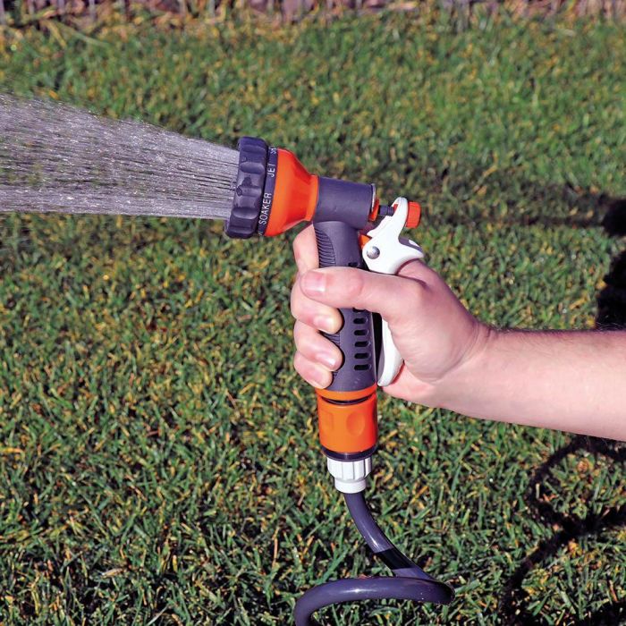 Edm Kit Manguera Espiral Riega Fácil 15 m Ø 9mm (3/8"), Presión Máxima 8 bar, Ideal Terrazas y Balcones 2 Edm Kit Manguera Espiral Riega Fácil 15 m Ø 9mm (3/8"), Presión Máxima 8 bar, Ideal Terrazas y Balcones 2