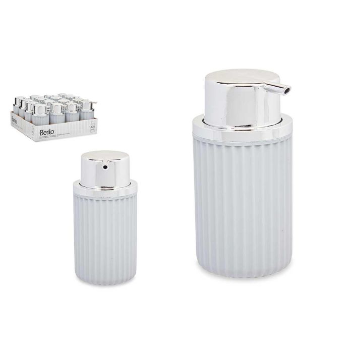 Dispensador de Jabón Plástico 420 ml Gris Berilo - 7x14.5x8.5 cm (32 Unidades) Dispensador de Jabón Plástico 420 ml Gris Berilo - 7x14.5x8.5 cm (32 Unidades)