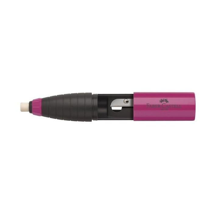 FABER-CASTELL Radierer Spitzer Kombi brombeer-blau 1 FABER-CASTELL Radierer Spitzer Kombi brombeer-blau 1