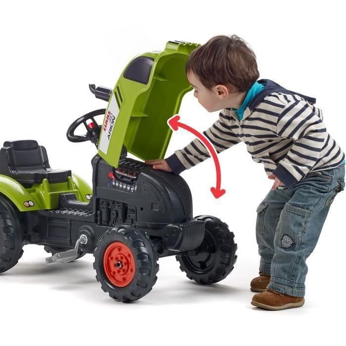 Tractor de pedales FALK Claas con remolque 2 Tractor de pedales FALK Claas con remolque 2