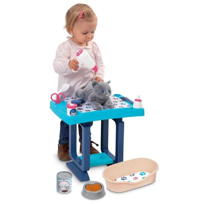Ecoiffier Mesa de Aseo Ecológica Azul 18 Meses para Niños con Accesorios 1 Ecoiffier Mesa de Aseo Ecológica Azul 18 Meses para Niños con Accesorios 1