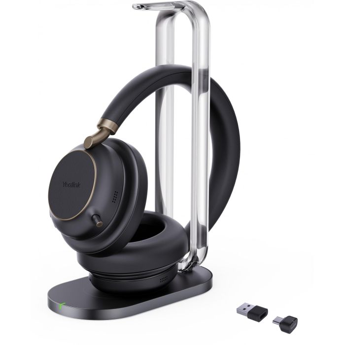 Yealink BH76 Plus Auriculares Bluetooth con Soporte de Carga Teams Negro USB-C/A