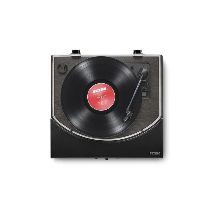ION Premier LP Tocadiscos Todo en Uno Negro con Altavoces Bluetooth y Conversión USB 1