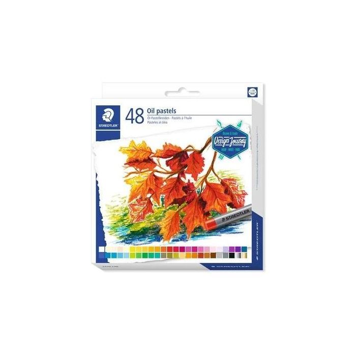 Staedtler Ceras Blandas Pasteles Al Óleo 70 mm Colores Surtidos Estuche 48 Ud