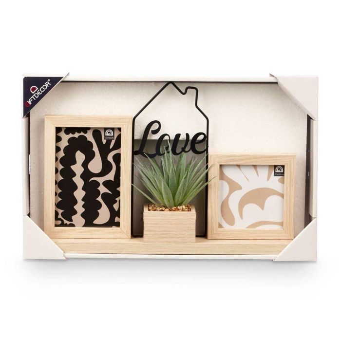 Marco de Fotos GiftDecor 411104 Natural Metal Plástico Madera MDF (6 Unidades) 3 Marco de Fotos GiftDecor 411104 Natural Metal Plástico Madera MDF (6 Unidades) 3