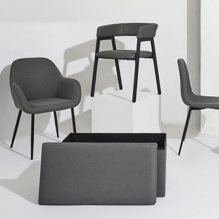 Silla Diseño Atom Gris Home Deco Factory 6 Silla Diseño Atom Gris Home Deco Factory 6