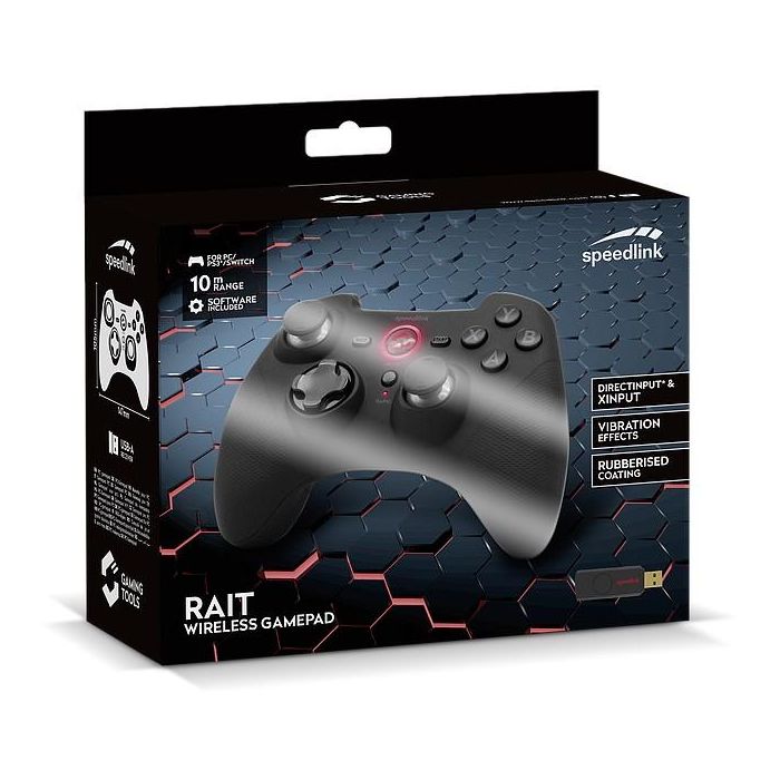 Speedlink Gamepad RAIT. kabellos. für PC/PS3/Switch/OLED. sw retail 6