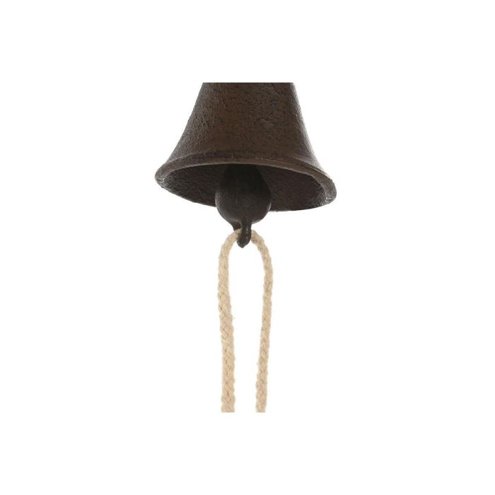 Campana Home ESPRIT Marrón Negro Cuerda Hierro 14,5 x 7,5 x 18,5 cm 2 Campana Home ESPRIT Marrón Negro Cuerda Hierro 14,5 x 7,5 x 18,5 cm 2