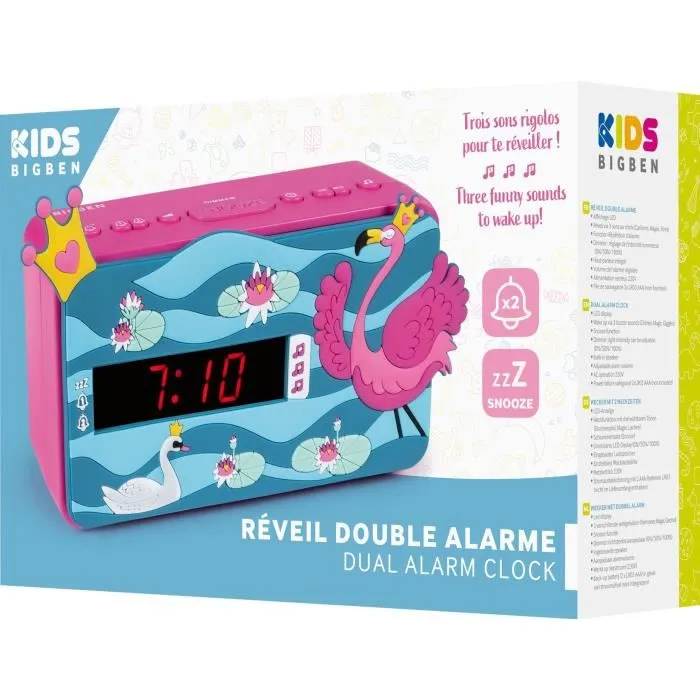 Bigben Interactive R15PRINCESS3D Altavoz Bluetooth Reloj Despertador Cara Efecto 3D Decoración Princesa 2