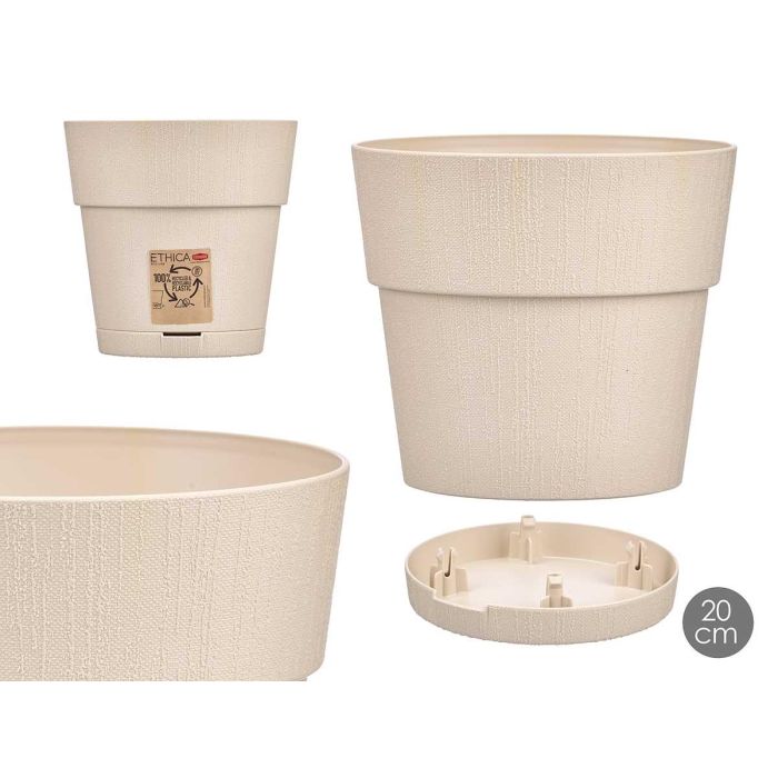 Maceta Plastico 20 Cm Ethica Blanco Roto Stefanplast (12 Unidades) Maceta Plastico 20 Cm Ethica Blanco Roto Stefanplast (12 Unidades)