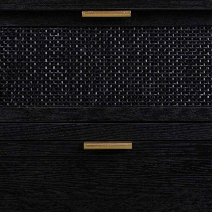 Cómoda Alexandra House Living Negro Madera MDF 35 x 81 x 80 cm 2