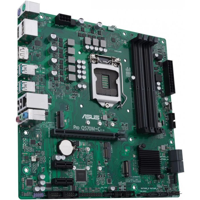 ASUS Q570M-C/CSM Placa base micro ATX Intel LGA 1200, Chipset Intel Q570, DDR4 hasta 128 GB 3 ASUS Q570M-C/CSM Placa base micro ATX Intel LGA 1200, Chipset Intel Q570, DDR4 hasta 128 GB 3
