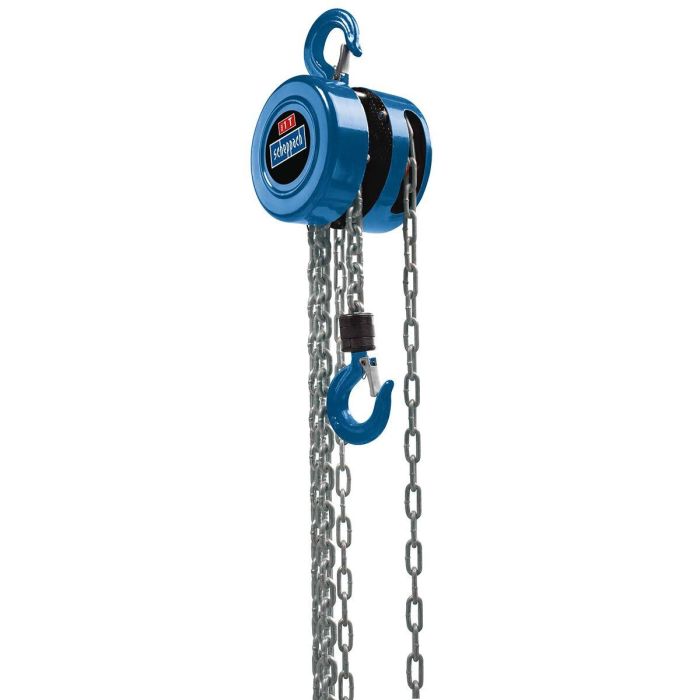 Scheppach Polipasto de cadena CB01 4907401000 - 1 tonelada de Acero 5