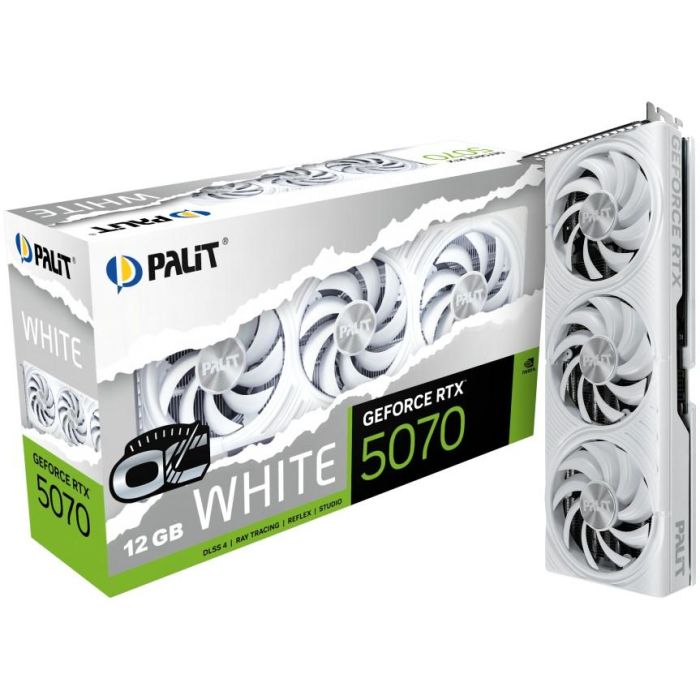 Palit Tarjeta Gráfica RTX 5070 12GB OC GDDR7 Blanca 9 Palit Tarjeta Gráfica RTX 5070 12GB OC GDDR7 Blanca 9