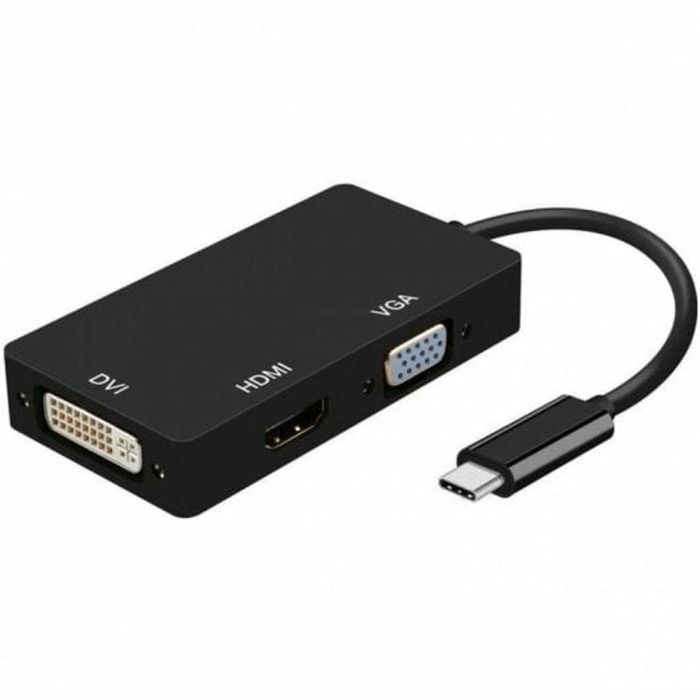 AISENS A109-0343 Base para Portátil y Replicador de Puertos USB-C a DVI/HDMI 4K/VGA, Negro 3 AISENS A109-0343 Base para Portátil y Replicador de Puertos USB-C a DVI/HDMI 4K/VGA, Negro 3