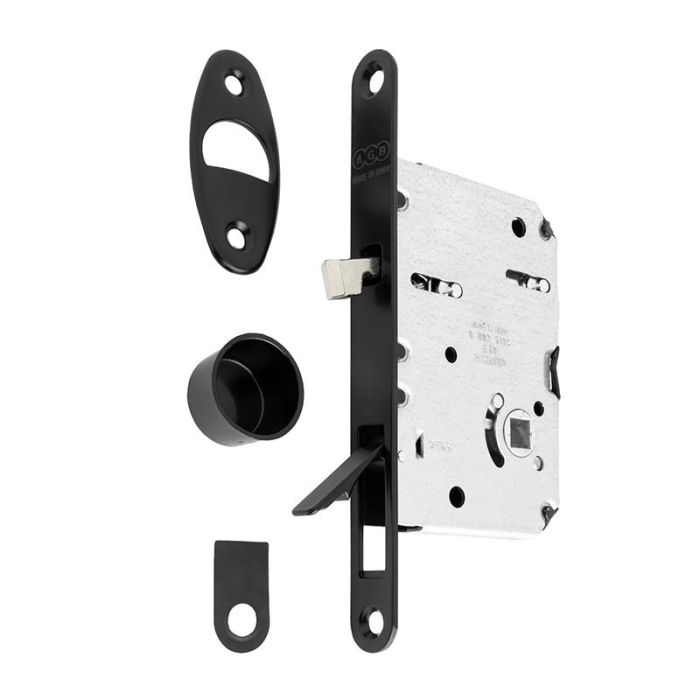 Picaporte Magnético Wave E50 Puerta Corredera Baño - Cromo Satinado, Negro Mate O Blanco Mate Acabado Cromo Satinado Cerrad/Picap. Magneticos 1