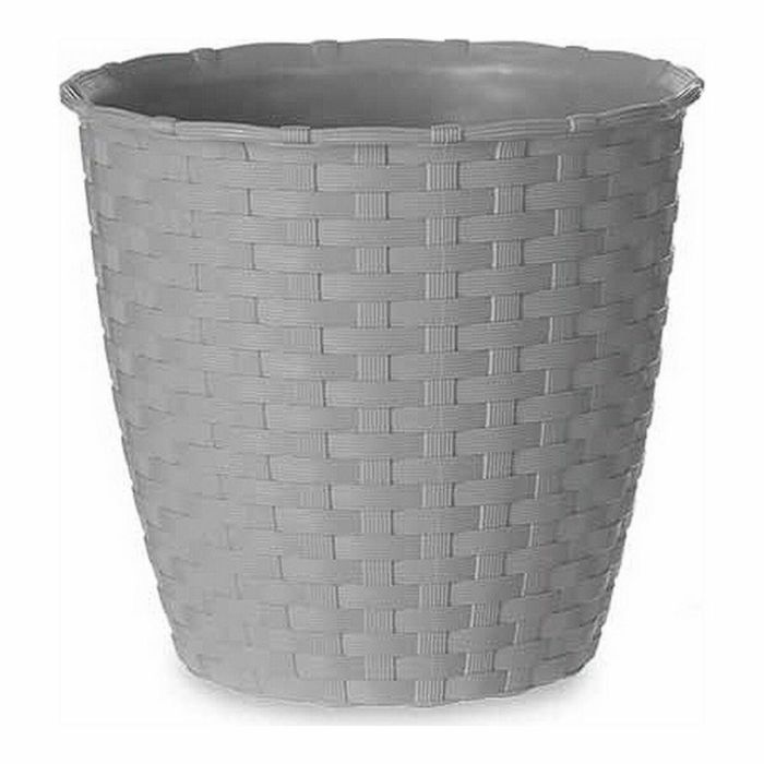 Maceta Stefanplast Gris Plástico 14 x 13 x 14 cm (12 Unidades) 1