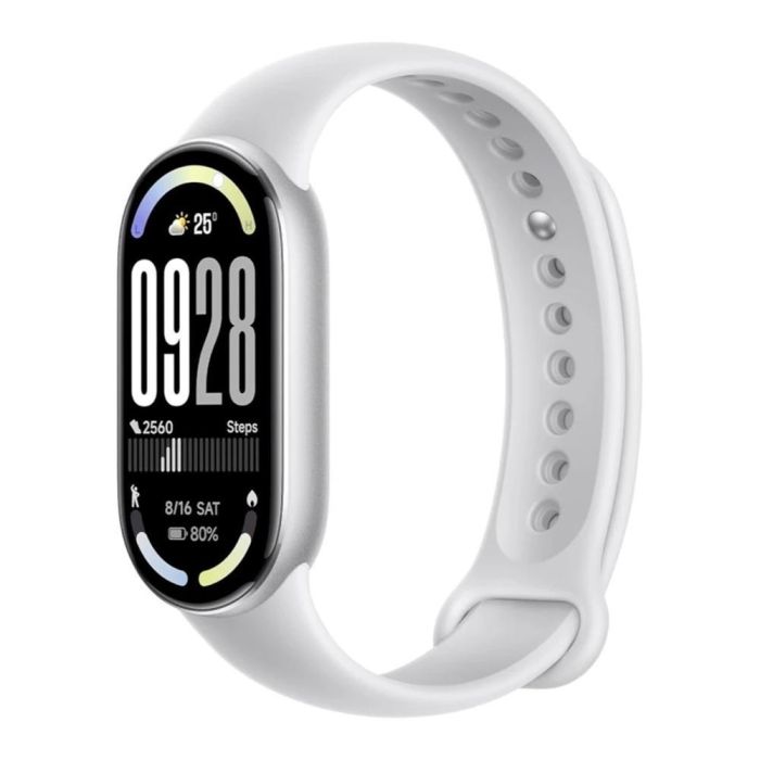 Xiaomi Mi Smart Band 10 Pulsera Inteligente AMOLED 1.72" 1500 Nits, Monitor de Actividad y Salud, 5 ATM, Glacier Silver