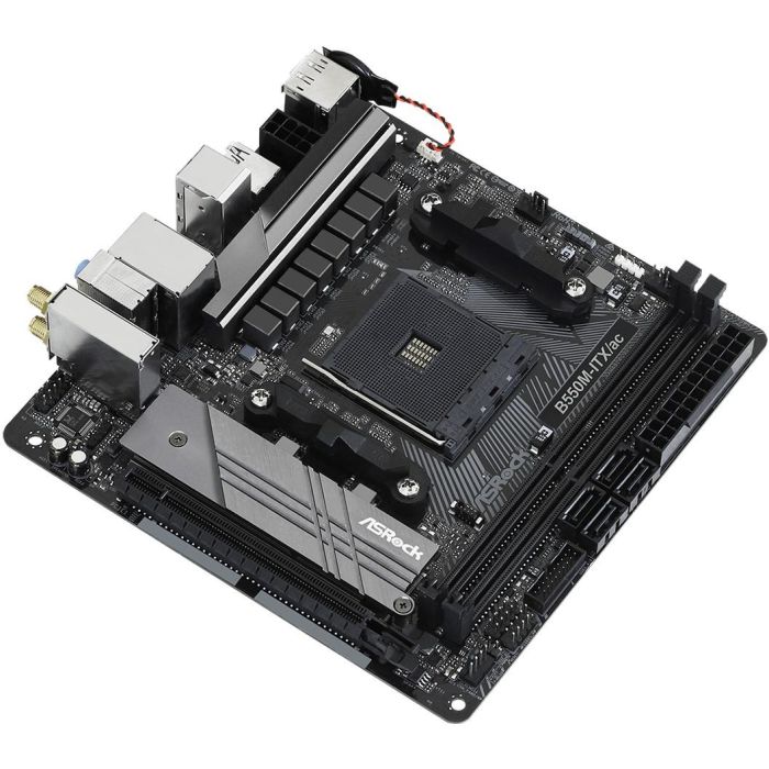 ASRock B550M-ITX/ac Placa Base AM4 Mini ITX AMD B550 DDR4 HDMI/DP Retail 2 ASRock B550M-ITX/ac Placa Base AM4 Mini ITX AMD B550 DDR4 HDMI/DP Retail 2