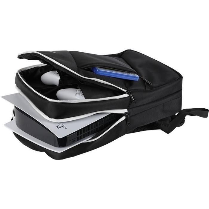 Konix Mochila de transporte Mythics Titan para Consola PS5 y accesorios, Volumen 16 L, Blanco y negro 5