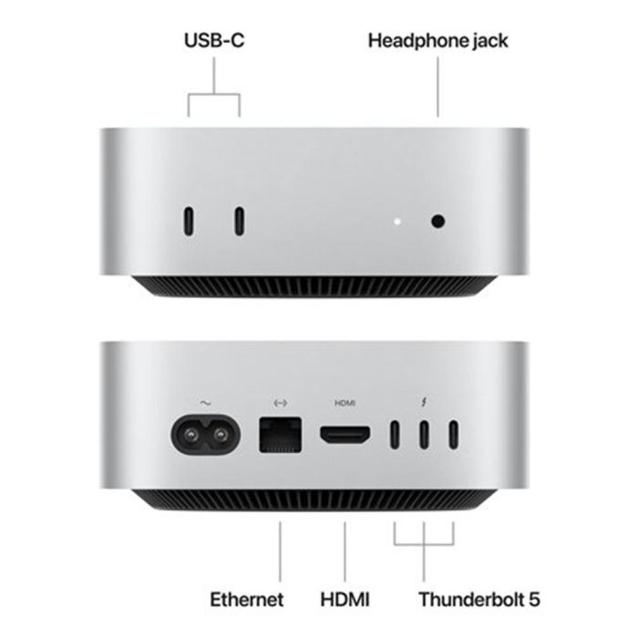 Apple MCX44YP/A Mac mini con Chip M4 Pro 12-Core CPU, 16-Core GPU, 24GB RAM, 512GB SSD, para Apple Intelligence, Neutro en Carbono 2