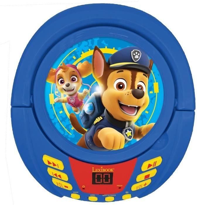 Lexibook Reproductor CD Bluetooth 5.0 Paw Patrol Portátil con Efectos Luz Multicolor, Función Karaoke para Niños 3