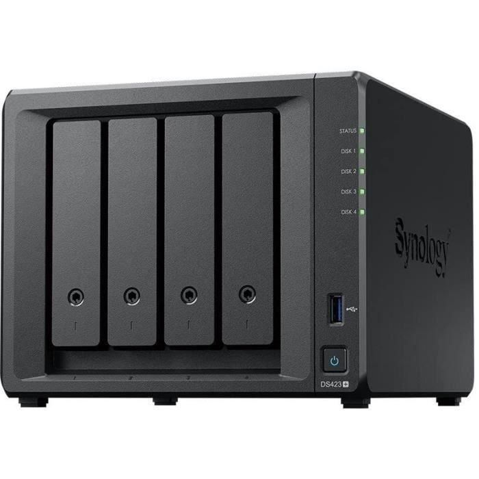 NAS Synology Diskstation DS423+/ 4 Bahías 3.5"- 2.5"/ 2GB DDR4/ Formato Torre 2