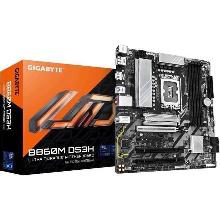 Gigabyte 9MB86MDS3-00-G10 Placa Base B860M DS3H Socket LGA1851 Intel B860 DDR5 Micro ATX, 2x M.2 PCIe 4.0, HDMI, DisplayPort 0 Gigabyte 9MB86MDS3-00-G10 Placa Base B860M DS3H Socket LGA1851 Intel B860 DDR5 Micro ATX, 2x M.2 PCIe 4.0, HDMI, DisplayPort 0