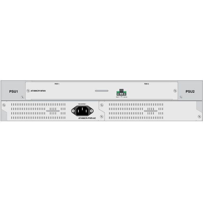 Allied Telesis MMCR18 AC power supply with NA, AU, UK and EU power cords Allied Telesis MMCR18 AC power supply with NA, AU, UK and EU power cords
