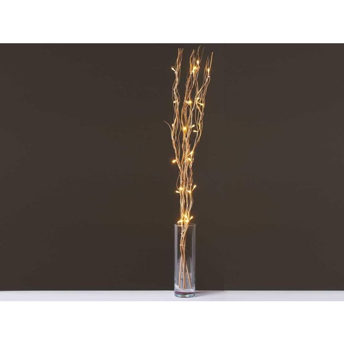 Ramillete Varas Oro 30 Leds 90Cm Giftdecor (Set de 12) 2
