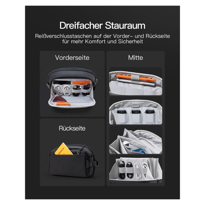 inateck Kabeltasche black 27cm * 15,8cm * 11cm 4 inateck Kabeltasche black 27cm * 15,8cm * 11cm 4