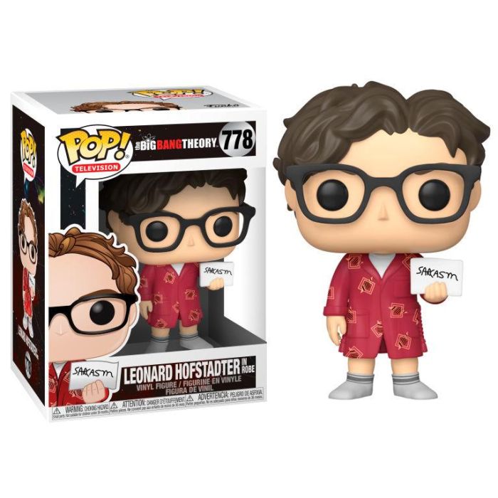 FUNKO Figura POP! de Vinilo Leonard The Big Bang Theory, 9cm en Caja Regalo con Ventana