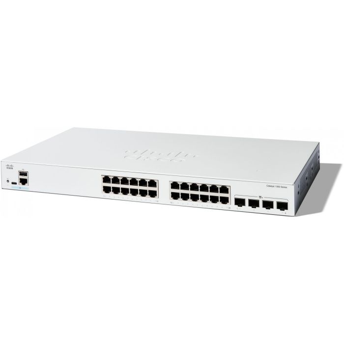 Cisco CATALYST 1300 24-Port GE 4x10G Switch Gestionado L2/L3 Gigabit Ethernet 0 Cisco CATALYST 1300 24-Port GE 4x10G Switch Gestionado L2/L3 Gigabit Ethernet 0
