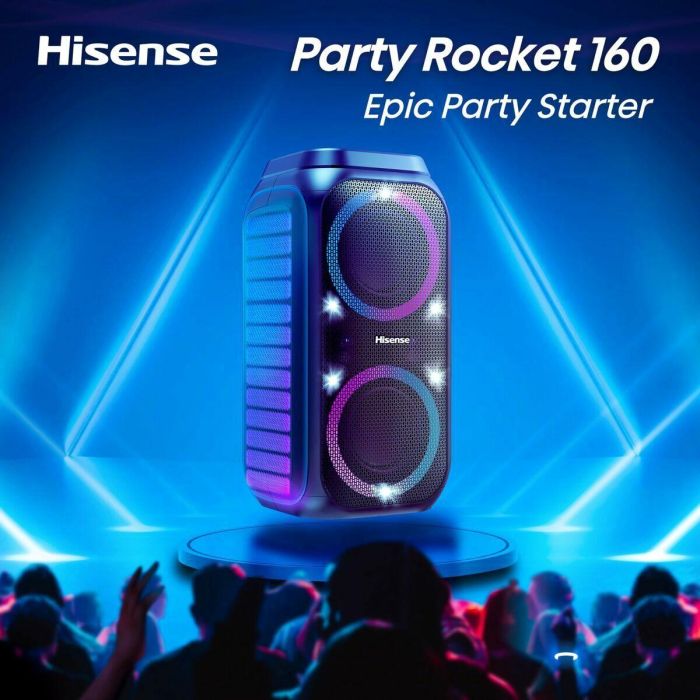 Altavoz Bluetooth Portátil Hisense PARTY ROCKET160 Negro 13 Altavoz Bluetooth Portátil Hisense PARTY ROCKET160 Negro 13