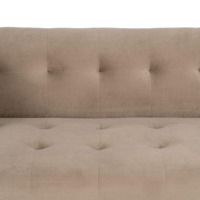 Sofá 156 x 81 x 72 cm Champán Tejido Sintético Madera Terciopelo 6