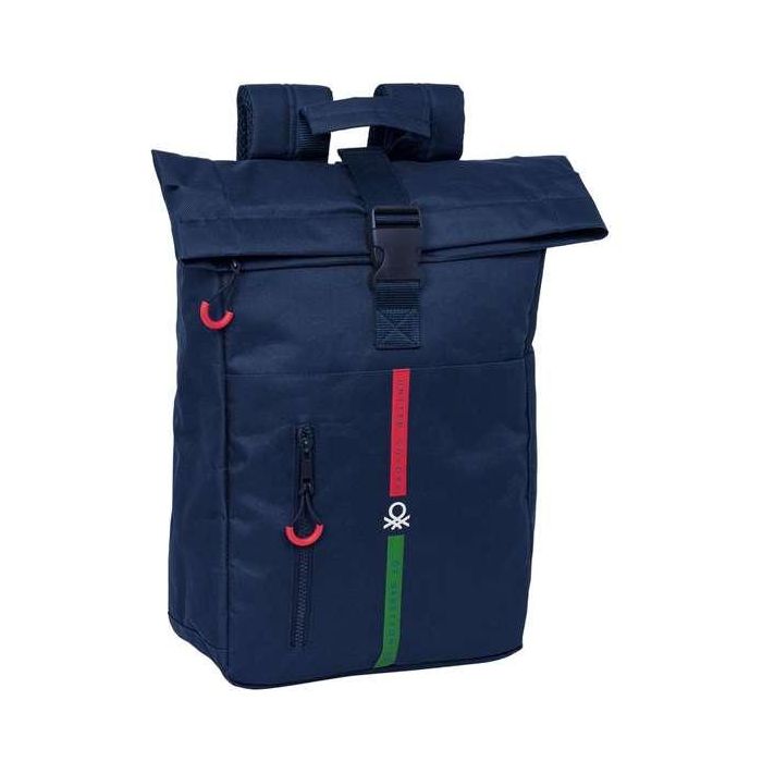 Mochila para Portátil Benetton Italy Azul marino 28 x 42 x 13 cm Mochila para Portátil Benetton Italy Azul marino 28 x 42 x 13 cm