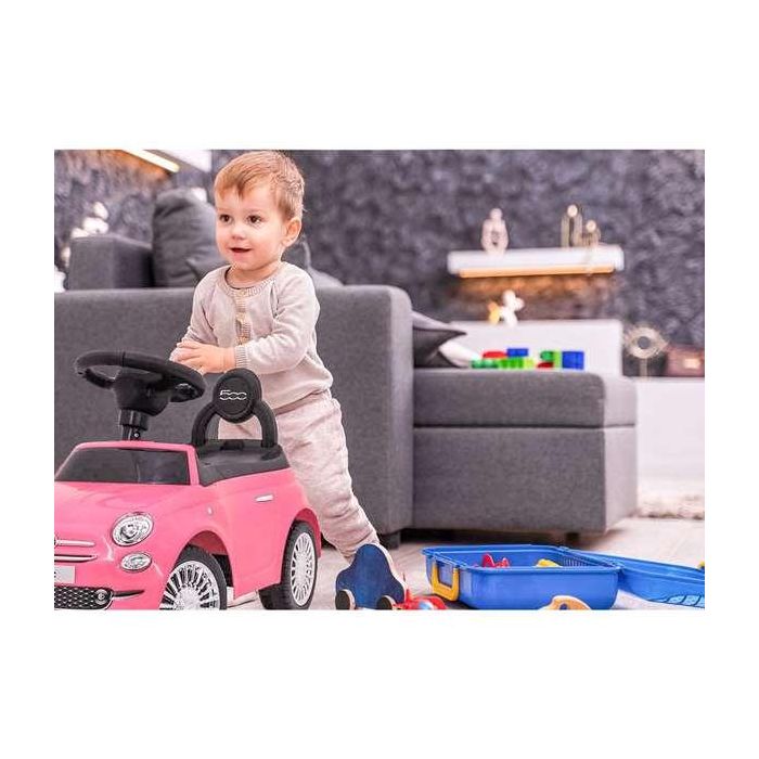 Ociotrends Correpasillos Fiat 500 Rosa 61x38.30x28 cm con Luces y Sonidos 5