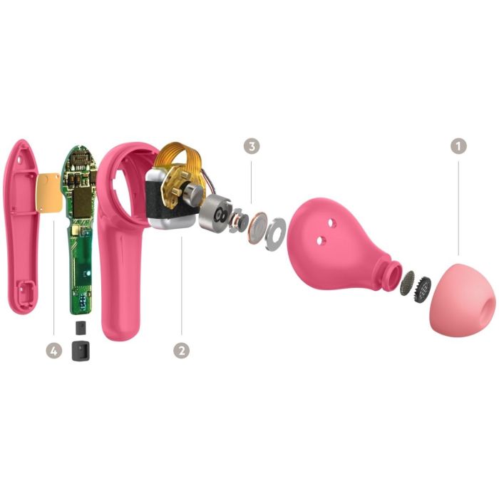 Auriculares con Micrófono Belkin PAC003BTPK Rosa 9 Auriculares con Micrófono Belkin PAC003BTPK Rosa 9
