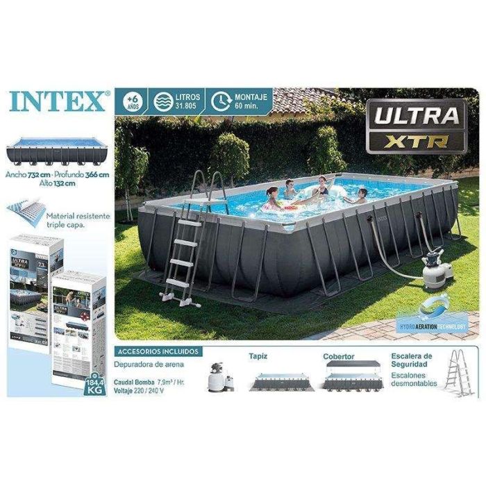 Piscina Desmontable Intex 732 x 132 x 366 cm 9 Piscina Desmontable Intex 732 x 132 x 366 cm 9