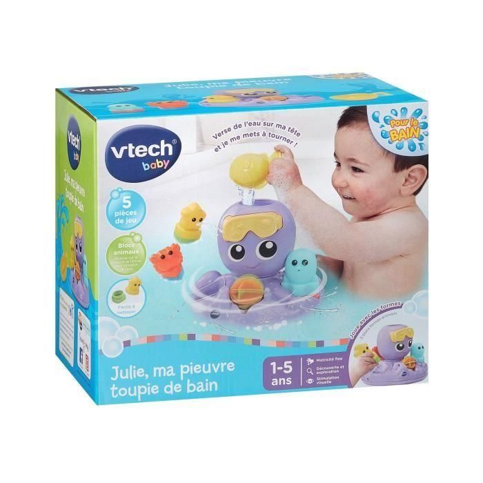 Vtech Baby VTE3417765792052 Julie, Pulpo de Baño Giratorio 4 Vtech Baby VTE3417765792052 Julie, Pulpo de Baño Giratorio 4