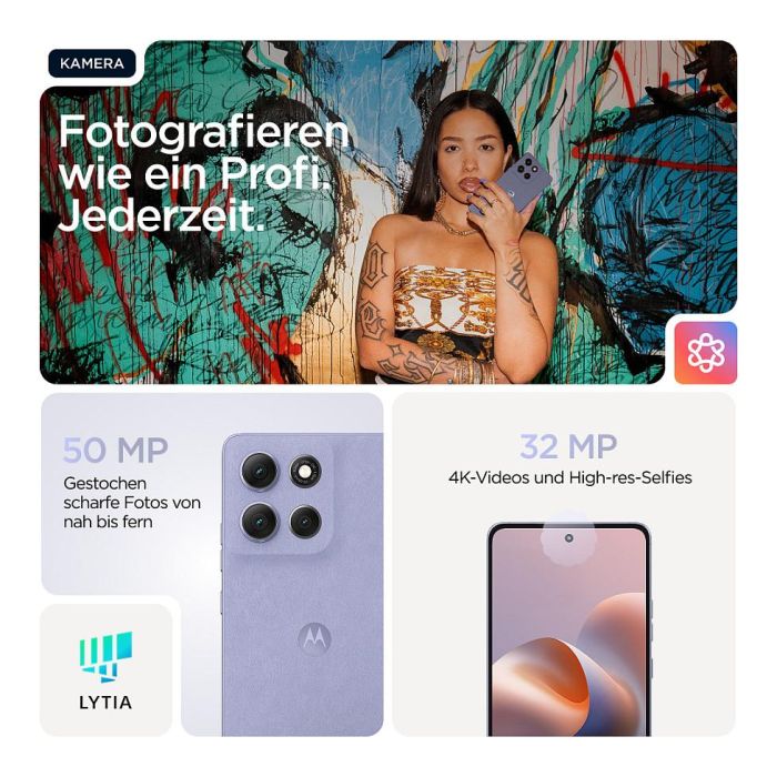 Motorola Moto G86 5G 8GB RAM 256GB Almacenamiento Cosmic Sky 9