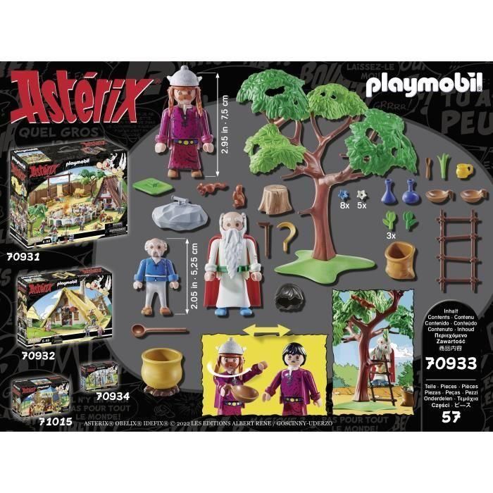 Panorámix con el caldero de la poción mágica playmobil astérix 4