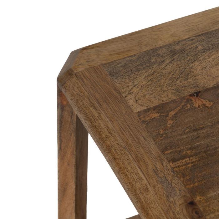 Mesa Centro Marrón Madera de Mango Salón 130 X 80 X 45 cm