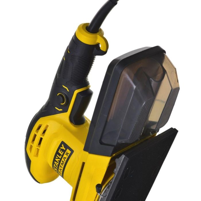 STANLEY FATMAX FMEW214K-QS Lijadora Orbital Eléctrica 280W con Órbita de 2mm, para Lijado Profesional en Madera, Metal y Multimateriales con Maletín 4 STANLEY FATMAX FMEW214K-QS Lijadora Orbital Eléctrica 280W con Órbita de 2mm, para Lijado Profesional en Madera, Metal y Multimateriales con Maletín 4