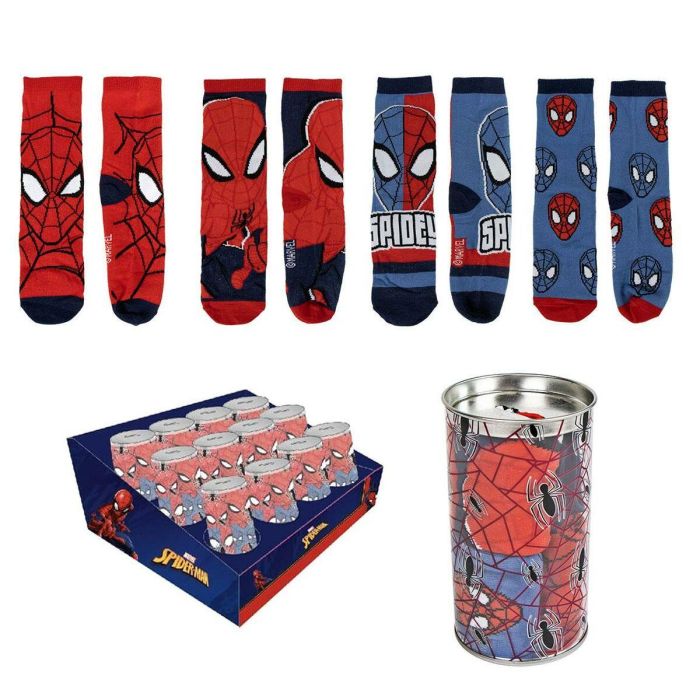 Calcetines Spider-Man Calcetines Unisex 4 pares 10 Calcetines Spider-Man Calcetines Unisex 4 pares 10