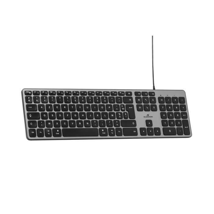 Bluestork BLU3760162065961 Teclado con cable KB Mac Azerty Compatible con Mac Negro 2 Bluestork BLU3760162065961 Teclado con cable KB Mac Azerty Compatible con Mac Negro 2