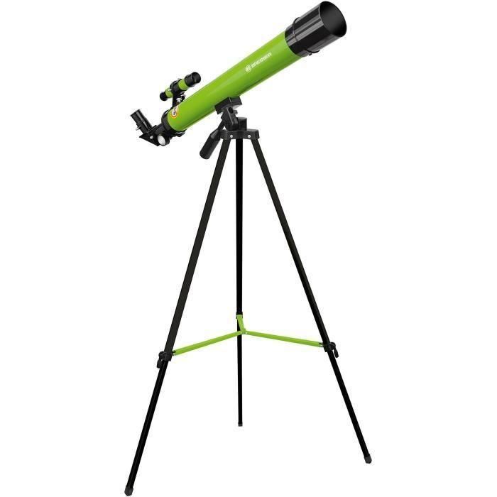 Telescopio astronómico 45/600 AZ - BRESSER JUNIOR - Aumentos hasta 100x - Trípode regulable en altura - verde 1