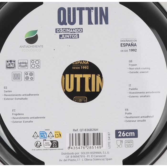 Sartén esmaltada Avin 26 cm - Inde (6 Unidades) 3 Sartén esmaltada Avin 26 cm - Inde (6 Unidades) 3